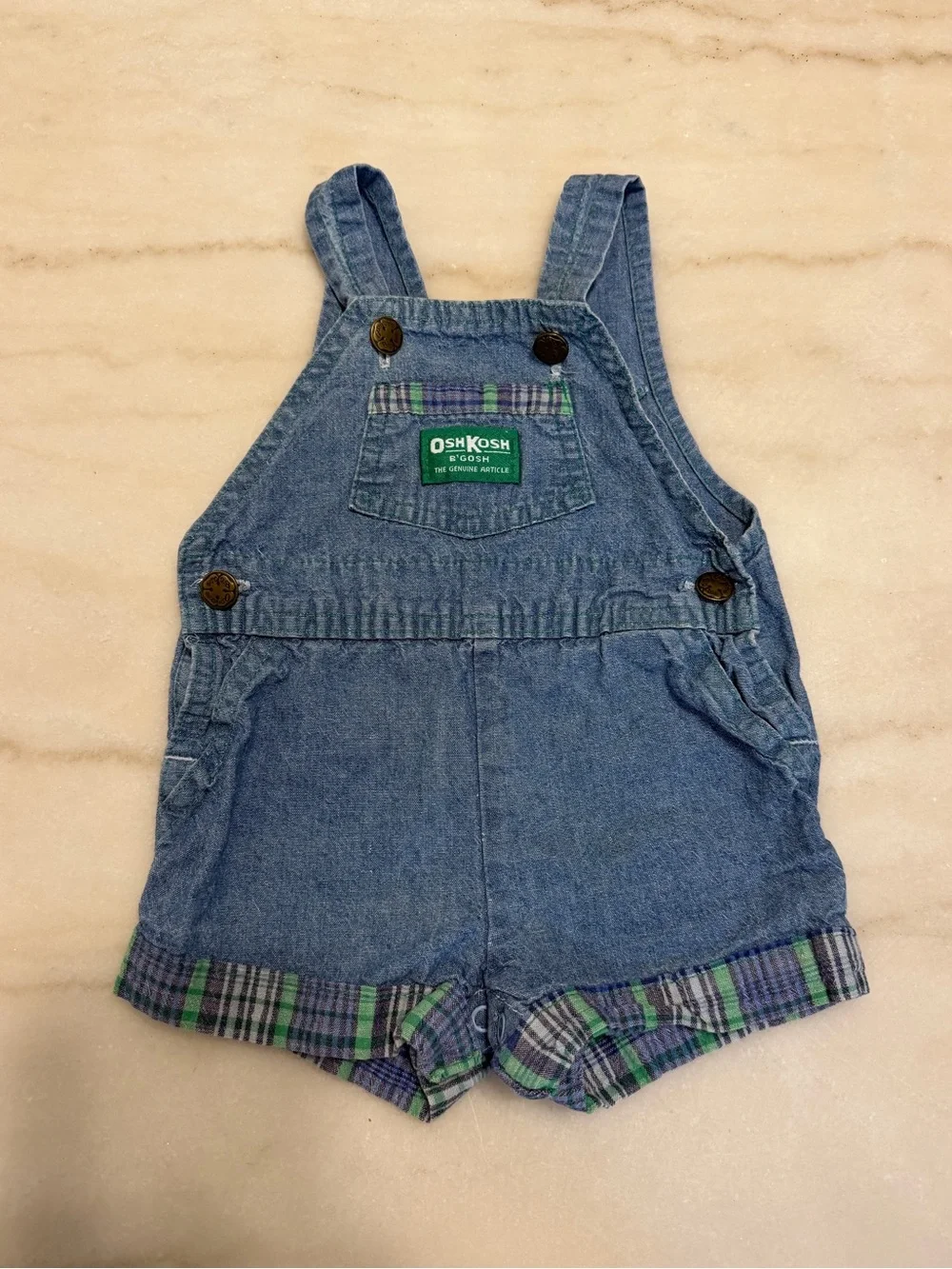 Vintage Oshkosh baby short overalls 100% Cotton